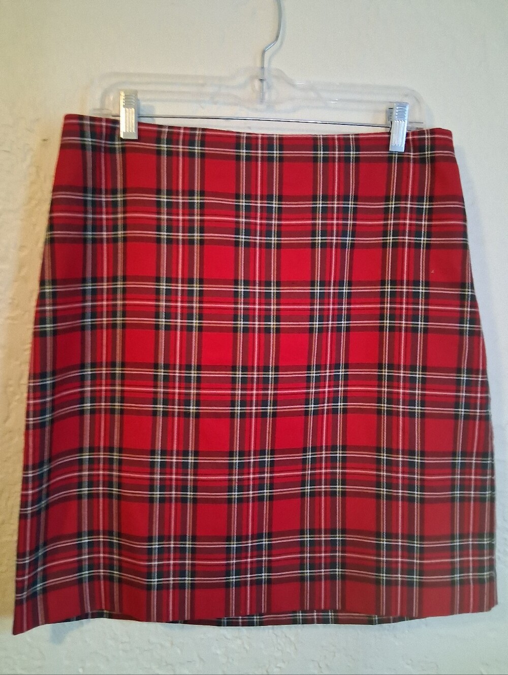 Talbots Red Tartan Plaid Mini Skirt SZ 6